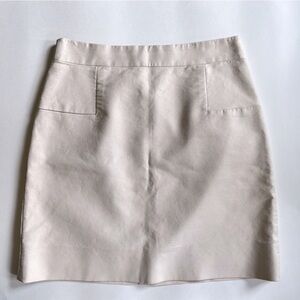 Banana republic khaki cream short skirt 0